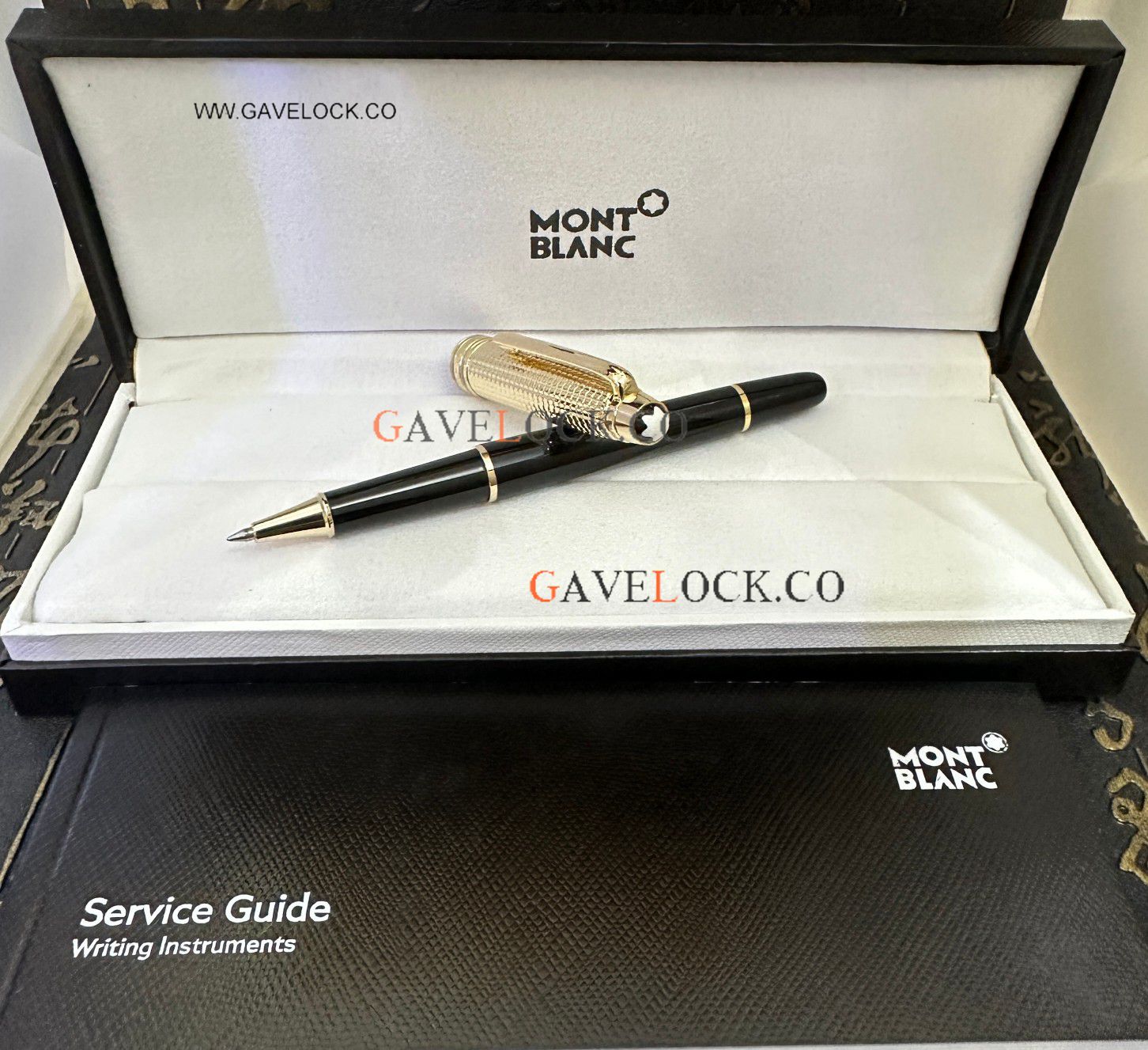AAA Copy Montblanc Meisterstuck Doue 164 Gold Cap Rollerball Pen